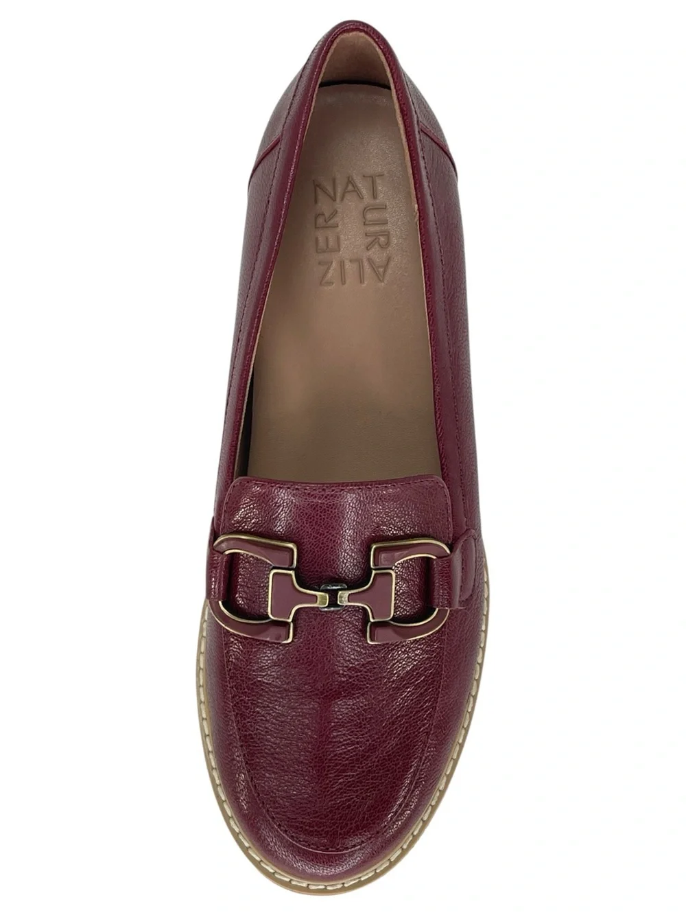 Naturalizer Theo Cranberry Leather Womens Loafers Size 5.5M